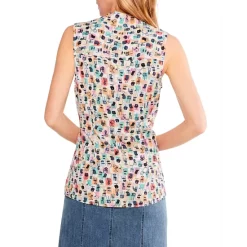 New ⭐ NIC+ZOE Have A Seat Sleeveless Blouse Green Mult ✨ -NIC+ZOE Sales unnamed file 1001