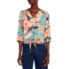 Best deal 🔔 NIC+ZOE Petites Artful Floral Live Blouse Green Multi 👍 -NIC+ZOE Sales unnamed file 1002