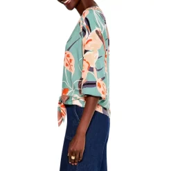 Best deal 🔔 NIC+ZOE Petites Artful Floral Live Blouse Green Multi 👍 -NIC+ZOE Sales unnamed file 1004