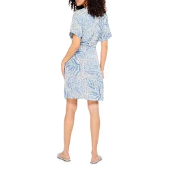 Buy 🛒 NIC+ZOE Palm Dot Wrap Style 👗 Dress Blue Multi ⌛ -NIC+ZOE Sales unnamed file 1007