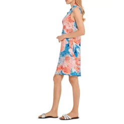 Hot Sale 🛒 NIC+ZOE Watercolor Floral Print Shift 👗 Dress Orange Multi ⌛ -NIC+ZOE Sales unnamed file 1010