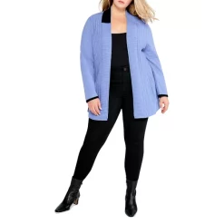 Flash Sale 😉 NIC+ZOE Plus Cozy Up Twirl Cardigan Blue Tide ⌛ -NIC+ZOE Sales unnamed file 1037
