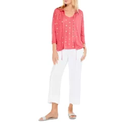 Cheap 🧨 NIC+ZOE Petites ☀️ Summer Shine Cardigan Red Multi 👏 -NIC+ZOE Sales unnamed file 1050