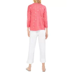 Cheap 🧨 NIC+ZOE Petites ☀️ Summer Shine Cardigan Red Multi 👏 -NIC+ZOE Sales unnamed file 1051