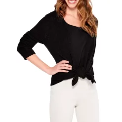 Brand new 🛒 NIC+ZOE Petites Shaker Knit 4 Way Cardigan Black Onyx ⌛ -NIC+ZOE Sales unnamed file 1059