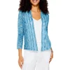 Deals ✔️ NIC+ZOE Semi Sheer Melody Cardigan Blue Multi ✨ -NIC+ZOE Sales unnamed file 1068
