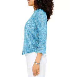 Deals ✔️ NIC+ZOE Semi Sheer Melody Cardigan Blue Multi ✨ -NIC+ZOE Sales unnamed file 1071