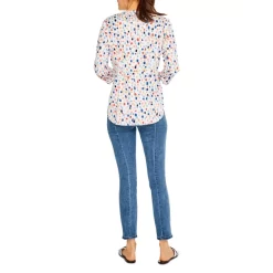 Promo 😀 NIC+ZOE NIC And ZOE Seaglass Button Front 👚 Shirt Orange Multi 🎉 -NIC+ZOE Sales unnamed file 1077