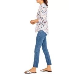 Promo 😀 NIC+ZOE NIC And ZOE Seaglass Button Front 👚 Shirt Orange Multi 🎉 -NIC+ZOE Sales unnamed file 1078