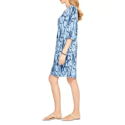 Outlet 🔥 NIC+ZOE Zig Zag Printed 👗 Dress Blue Multi 🔔 -NIC+ZOE Sales unnamed file 1124