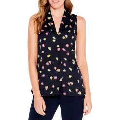 Hot Sale 😉 NIC+ZOE Party Pears Printed Tank Top Black Multi 🤩
