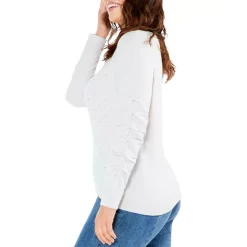 New 🎉 NIC+ZOE Plus Size Relaxed Glam Sweater Icing ⭐ -NIC+ZOE Sales unnamed file 1146