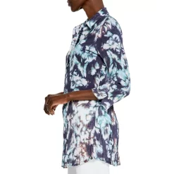 Top 10 🤩 NIC+ZOE Denim Blooms Crinkled Blouse Blue Multi 🎉 -NIC+ZOE Sales unnamed file 1176