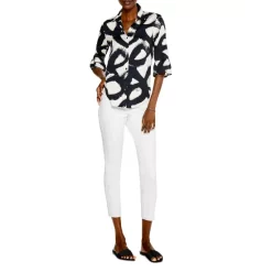 Best deal 🥰 NIC+ZOE Petites Squiggle Stretch 👕 Shirt Black Multi ❤️ -NIC+ZOE Sales unnamed file 1221