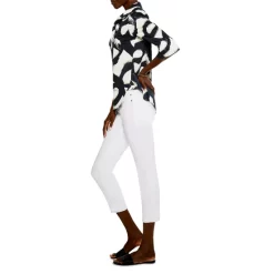 Best deal 🥰 NIC+ZOE Petites Squiggle Stretch 👕 Shirt Black Multi ❤️ -NIC+ZOE Sales unnamed file 1224