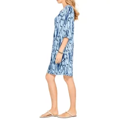 Cheapest 🎁 NIC+ZOE Zig Zag Printed 👗 Dress Blue Multi 💯 -NIC+ZOE Sales unnamed file 1227