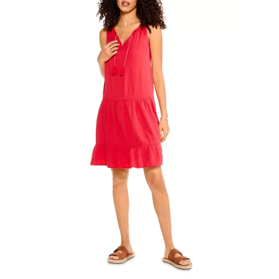 Flash Sale ๐ฏ NIC+ZOE Double Gauze Tiered ๐ Dress Cosmo Red โ๏ธ 3 Flash Sale ๐ฏ NIC+ZOE Double Gauze Tiered ๐ Dress Cosmo Red โ๏ธ