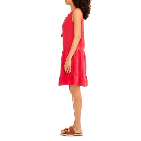 Flash Sale ๐ฏ NIC+ZOE Double Gauze Tiered ๐ Dress Cosmo Red โ๏ธ 4 Flash Sale ๐ฏ NIC+ZOE Double Gauze Tiered ๐ Dress Cosmo Red โ๏ธ - Image 2