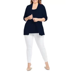 Flash Sale 🔔 NIC+ZOE Plus Lightweight Open Front Cardigan Paper Whit 🔥 -NIC+ZOE Sales unnamed file 1247