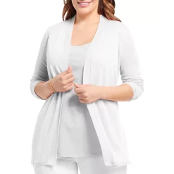 Flash Sale 🔔 NIC+ZOE Plus Lightweight Open Front Cardigan Paper Whit 🔥 -NIC+ZOE Sales unnamed file 1248