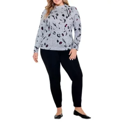 Wholesale ❤️ NIC+ZOE Plus Petal Toss Sweater Grey Multi ✨ -NIC+ZOE Sales unnamed file 1273
