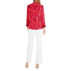 Buy 🌟 NIC+ZOE NIC + ZOE Mix And Mingle 👕 Shirt Red Multi ⌛ -NIC+ZOE Sales unnamed file 13