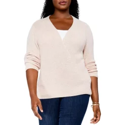 Flash Sale 🌟 NIC+ZOE Plus Shaker Knit Cardigan Cappuccino 🤩 -NIC+ZOE Sales unnamed file 1322
