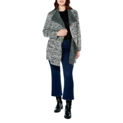 Best Pirce ⌛ NIC+ZOE Plus Space Dye Lounge Around Cardigan Black Mix 🧨 -NIC+ZOE Sales unnamed file 1330