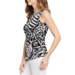 Promo 💯 NIC+ZOE Moonlit Palm Tank Top Black Multi 🧨 -NIC+ZOE Sales unnamed file 1336