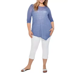 Best reviews of ✔️ NIC+ZOE Plus NIC + ZOE Plus Featherweight Angle Sweater Cornflower 🥰 -NIC+ZOE Sales unnamed file 1340