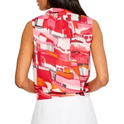 Top 10 💯 NIC+ZOE Paint The Town Gauze Tie Front Tank Red Multi 🌟 -NIC+ZOE Sales unnamed file 1350