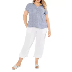 Best deal 😍 NIC+ZOE Plus Central Park Striped Top Indigo Multi 🎉 -NIC+ZOE Sales unnamed file 1360