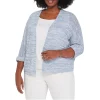 Deals 🎉 NIC+ZOE Plus Calm Waters Cardigan Blue Haze 🔥
