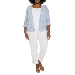 Deals 🎉 NIC+ZOE Plus Calm Waters Cardigan Blue Haze 🔥 -NIC+ZOE Sales unnamed file 1372