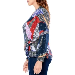 Flash Sale ✔️ NIC+ZOE Plus Falling Petals Wrap Cardigan Black Multi ✨ -NIC+ZOE Sales unnamed file 1379