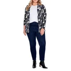 Best deal 👍 NIC+ZOE Plus Mosaic Mix Knit Blazer Black Multi 🔔 -NIC+ZOE Sales unnamed file 1383