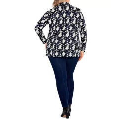 Best deal 👍 NIC+ZOE Plus Mosaic Mix Knit Blazer Black Multi 🔔 -NIC+ZOE Sales unnamed file 1384