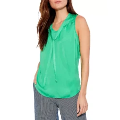 Hot Sale 🛒 NIC+ZOE Soft Drape Tie Tank Jade ✔️