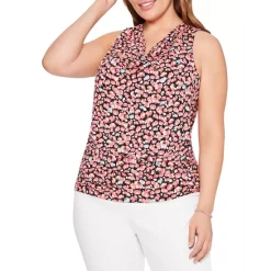 Cheap 🛒 NIC+ZOE Plus Balm Printed Tank Top Pink Multi 😍