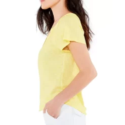 Wholesale 🎁 NZT NIC+ZOE Flutter Sleeve Henley Tee Lime Leaf ✔️ -NIC+ZOE Sales unnamed file 1415