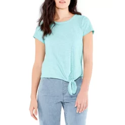 Coupon 💯 NZT NIC+ZOE Tie Hem Tee Aquarius 😍