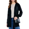 Best Sale ❤️ NIC+ZOE Cozy Femme Cardigan Black Onyx ⌛ -NIC+ZOE Sales unnamed file 147
