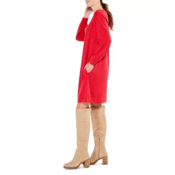 New 😉 NIC+ZOE NIC + ZOE Cozy Ribbed 👗 Dress Pop Red 🔥 -NIC+ZOE Sales unnamed file 157