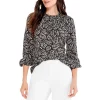 Deals ⭐ NIC+ZOE Lacy Leaves Top Black Multi 🎁 -NIC+ZOE Sales unnamed file 209