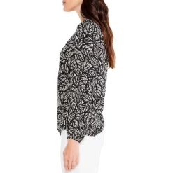 Deals ⭐ NIC+ZOE Lacy Leaves Top Black Multi 🎁 -NIC+ZOE Sales unnamed file 211