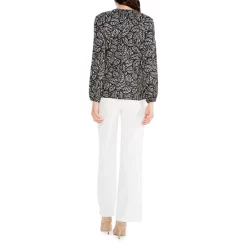 Deals ⭐ NIC+ZOE Lacy Leaves Top Black Multi 🎁 -NIC+ZOE Sales unnamed file 213