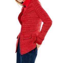 Deals 💯 NIC+ZOE Up Cotton Blend Tempo Open Front Jacket Red Mix 😉 -NIC+ZOE Sales unnamed file 22