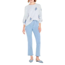 Cheapest 😍 NIC+ZOE Cozy Up Geo Sweater Pink Multi 👍 -NIC+ZOE Sales unnamed file 232