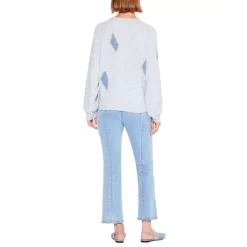 Cheapest 😍 NIC+ZOE Cozy Up Geo Sweater Pink Multi 👍 -NIC+ZOE Sales unnamed file 233