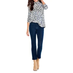 Cheap 😉 NZT NIC+ZOE Abstract Blocks Turtleneck Tee Neutral Multi 🌟 -NIC+ZOE Sales unnamed file 246